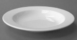 [N1006] Plato Hondo 23 Cms Whiteware Blanco Ascot