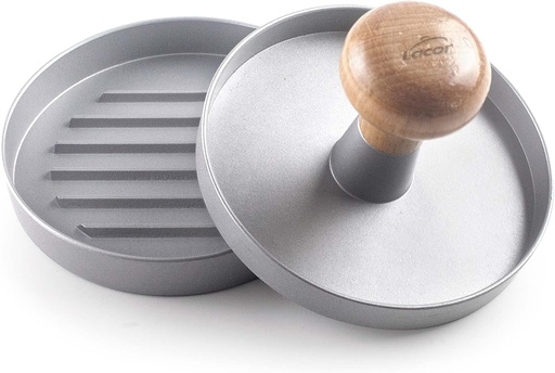 [0712006] Molde Prensa Hamburguesas 11,5x7,5 : Incluye 60 Hojas Papel Antiadherente Lacor