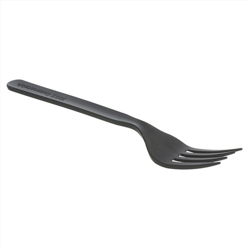 [0806786] Tenedor 17 cm Negro CPLA Paq-50 Garcia de Pou