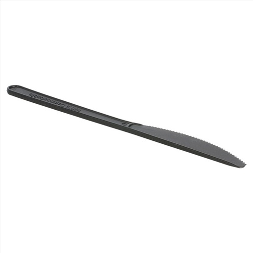 [0806787] Cuchillo 18 cm Negro CPLA Paq-50 Garcia de Pou
