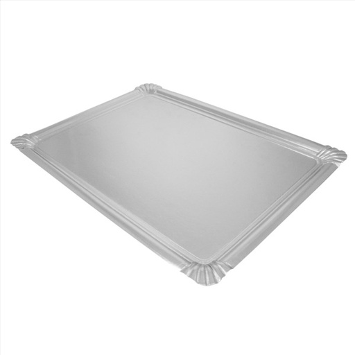 [1421261] Bandeja 34x45,5 Plateada Carton 600 g/m2 Paq-3 Garcia de Pou