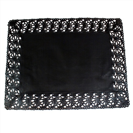 [1421263] Blonda 50x40 Rectangular Negra Paq-250 uds.