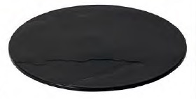 Plato "Pizarra" Polipropileno Negro