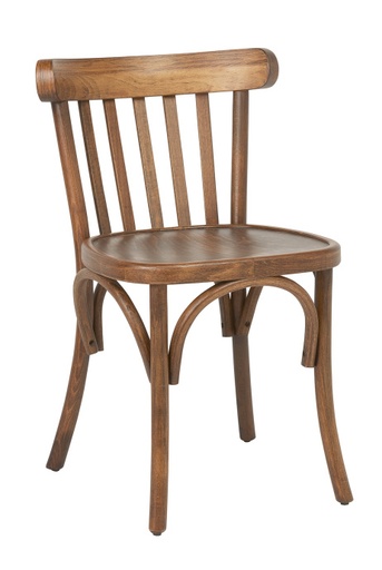 [1003769] Silla Madera Haya Barnizada Color Nogal