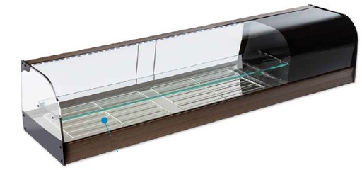 Vitrina Refrigerada Cristal Curvo Cuba Plana Estante Intermedio Grupo Incorporado