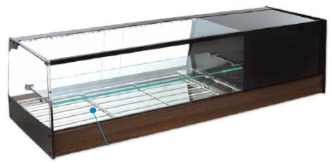 Vitrina Refrigerada Cristal Recto Cuba Plana Estante Intermedio Grupo Incorporado