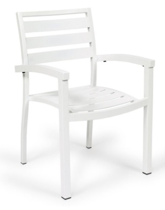 [1006113] Sillon Aluminio Lamas Blanco Eros