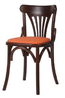 Silla Madera Nogal Tapizada Berlin Plus