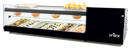 Vitrina Refrigerada Triple Cristal Intermedio Cubetas GN Grupo Incorporado
