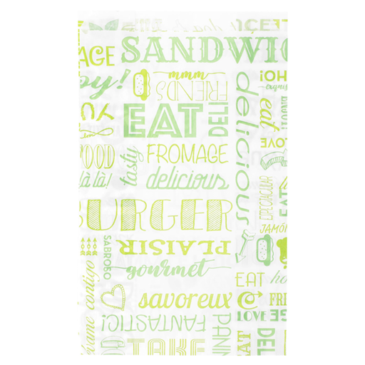 [1421385] Bolsa Hamburguesa 14+7x22 "Parole" Antigrasas Paq-500 Garcia De Pou