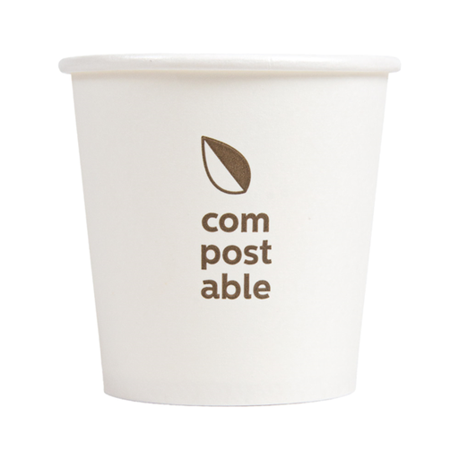 Vaso Bebidas Frias y Calientes Compostable Blanco Paq-50 Garcia de Pou