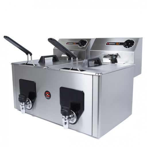 [1204267] Freidora Electrica 8+8 Lts Monofasica PF-10+10 Sammic
