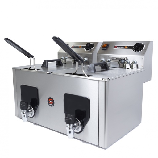 [1204268] Freidora Electrica 8+8 Lts Trifasica PF-10+10 Sammic
