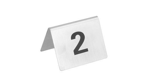 [9001551] Numeros para mesa 01 al 25 plateado inox