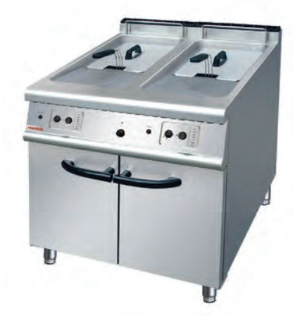 [9001577] Freidora A GAS 20+20 DOS CUBAS  700X700X850