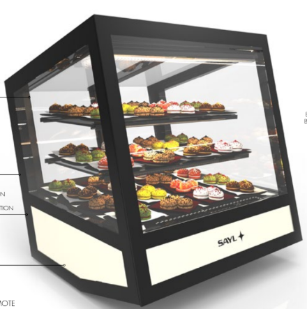 [9001601] Vitrina Refrigerada Sobremostrador 62 x 67 x 67