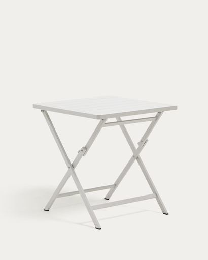 Mesa plegable de exterior Torreta de aluminio 70 x 70 cm