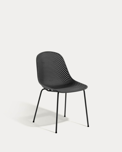 Silla de exterior Quinby de polipropileno y acero