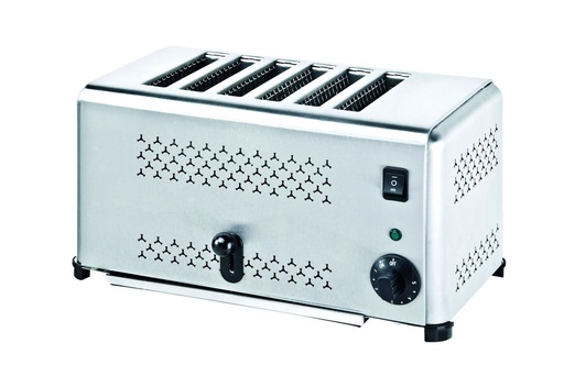 [9001943] Tostadora Vertical de seis ranuras de acero inoxidable de 230 voltios Pujadas