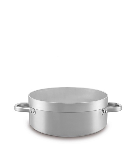 [9002008] Cacerola baja sin tapa Century de 50 centímetros de Aluminio con asas de Acero Inoxidable Pujadas