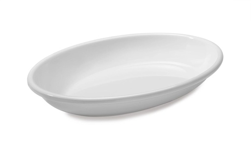 [9002275] Fuente oval honda colección Venus de 50 x 36 cm melamina en color blanco Pujadas