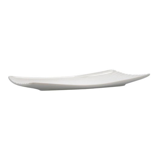 [9002798] Bandeja rectangular porcelana reforzada Artisan 36x20 cm - Ariane