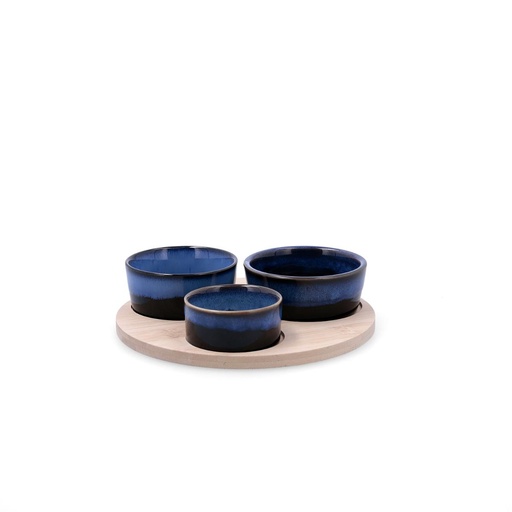 [9002812] Tabla aperitivo bambú cerámica Moana 20x4,5 cm - Bidasoa