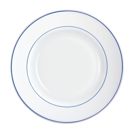 [9003065] Platos hondos vidrio Rest. F/Azul 22,5 cm - Arcoroc