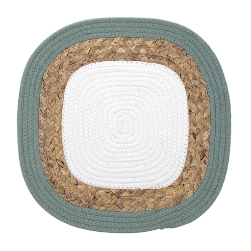 [9003609] Mantel individual policotón y yute Bodo 38x38 cm - Luminarc