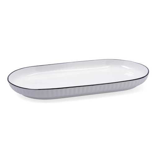 [9003671] Plato bocata porcelana Gastro Black 32x16x3 cm - Quid
