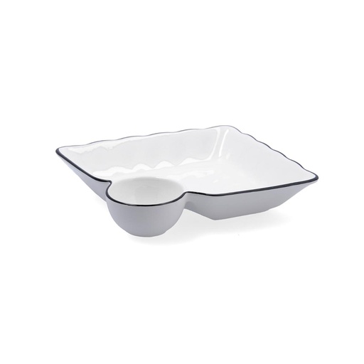 [9003672] Plato dipear porcelana Gastro Black 19,5x18,5 cm - Quid