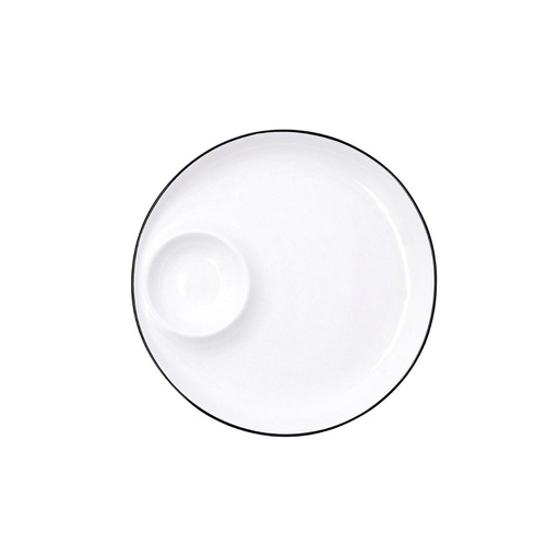 [9003673] Plato dipear porcelana Gastro Black 25 cm - Quid