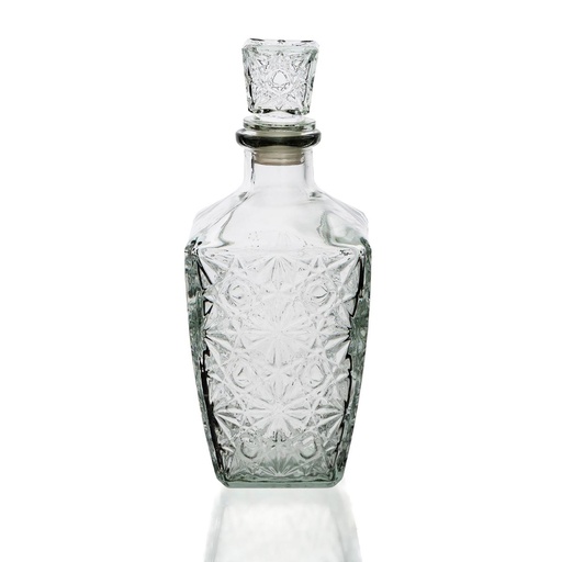 [9003906] Licorera rectangular vidrio Renova 1l - Quid