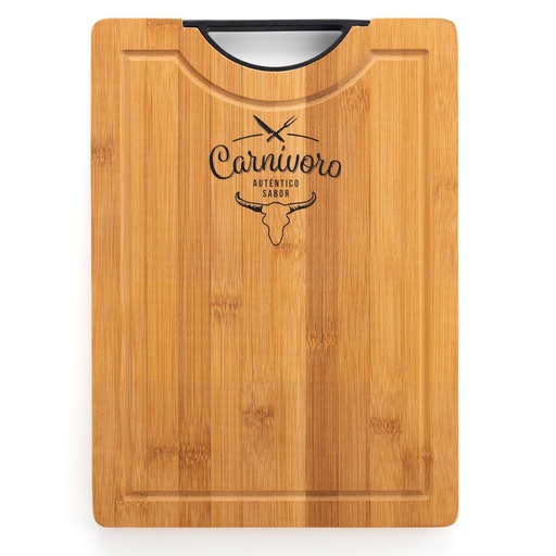 [9003961] Tabla corte bambú Carnivoro 35x25x2 cm - Quid