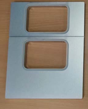 [9004475] Molde de termoselladora Para 2 barquetas 137x95 mm. Ancho bobina 145 mm · Irimar