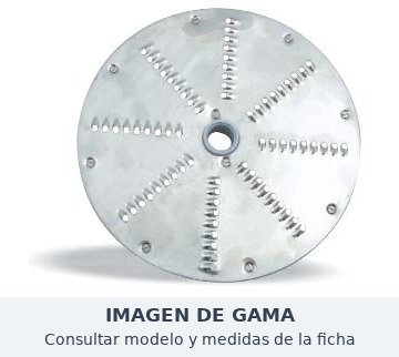 [9004556] Disco o rejilla de cortadora PZ7 Rallador de queso 7 mm de grosor · Irimar