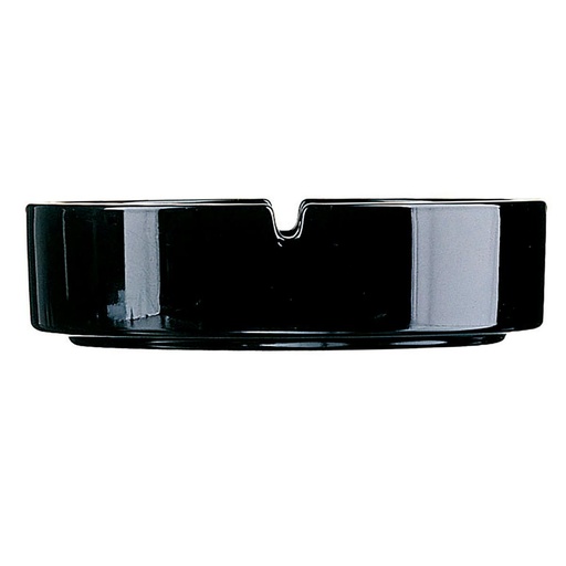 [0100746] Cenicero Negro Apilable 10,7 Cms Arcoroc
