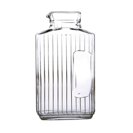 [0101909] Botella 2 Lts Vidrio Con Tapa Quadro Arcoroc
